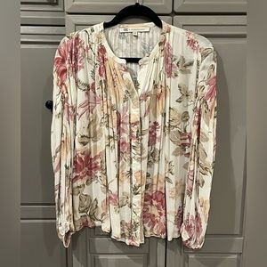 Frye x Anthropologie Fall Floral Blouse